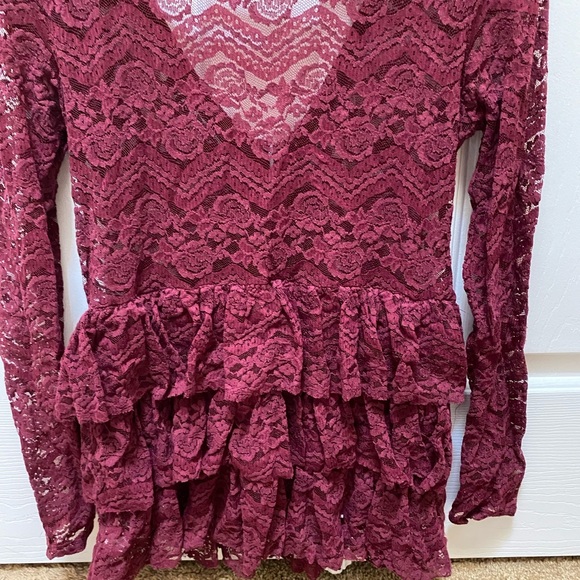 Bethany Mota red blouse size large - Picture 7 of 9